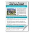 Baker Electric Solar Provides a Checklist for Choosing a Solar Energy...